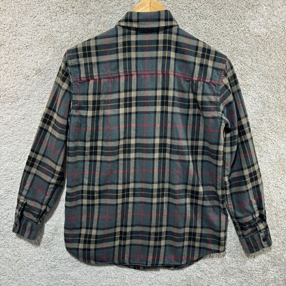 Lauren Ralph Lauren Shirt Women's PXS Gray Plaid Button Up Long Sleeve Pockets - Picture 11 of 11